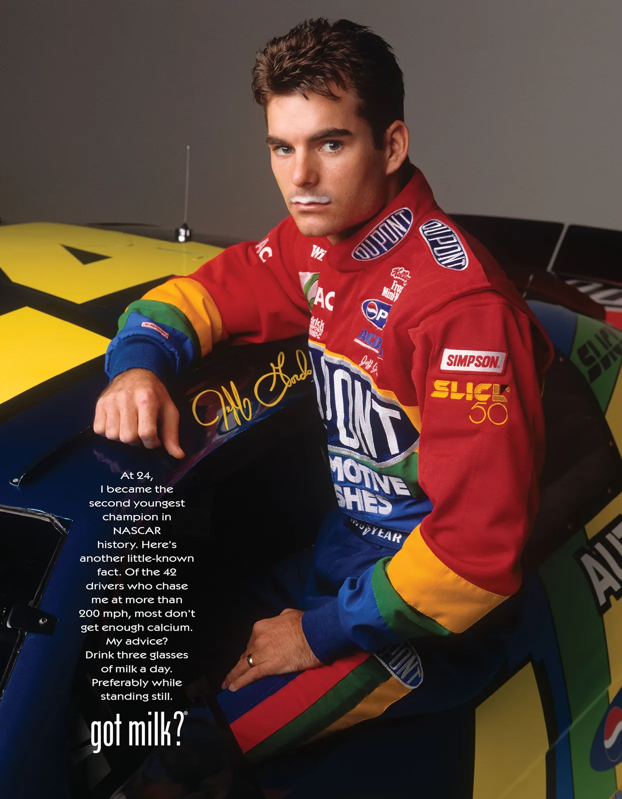 Jeff Gordon — later “got milk?” reissue