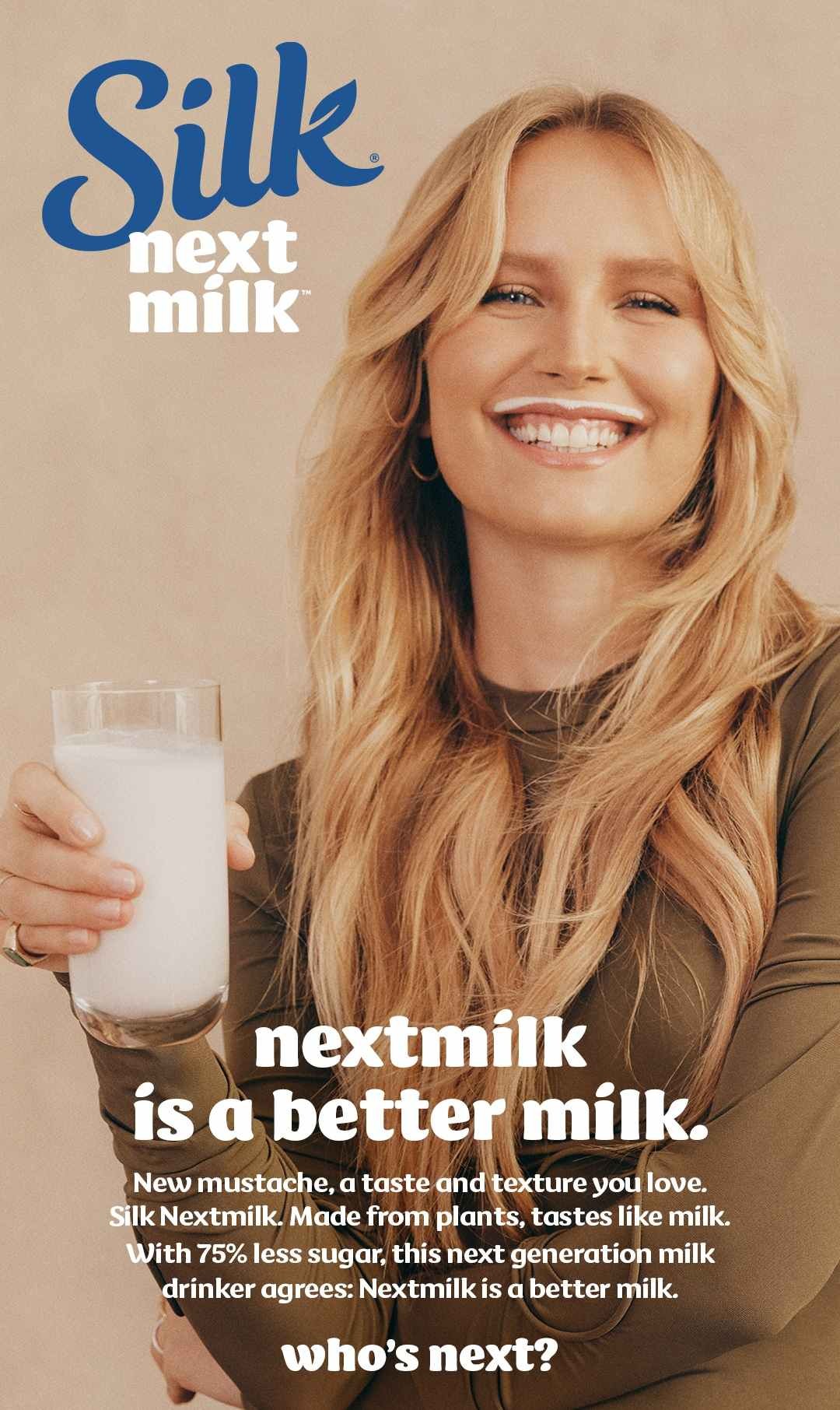 Sailor Brinkley Cook — Silk Nextmilk plant-based ’stache