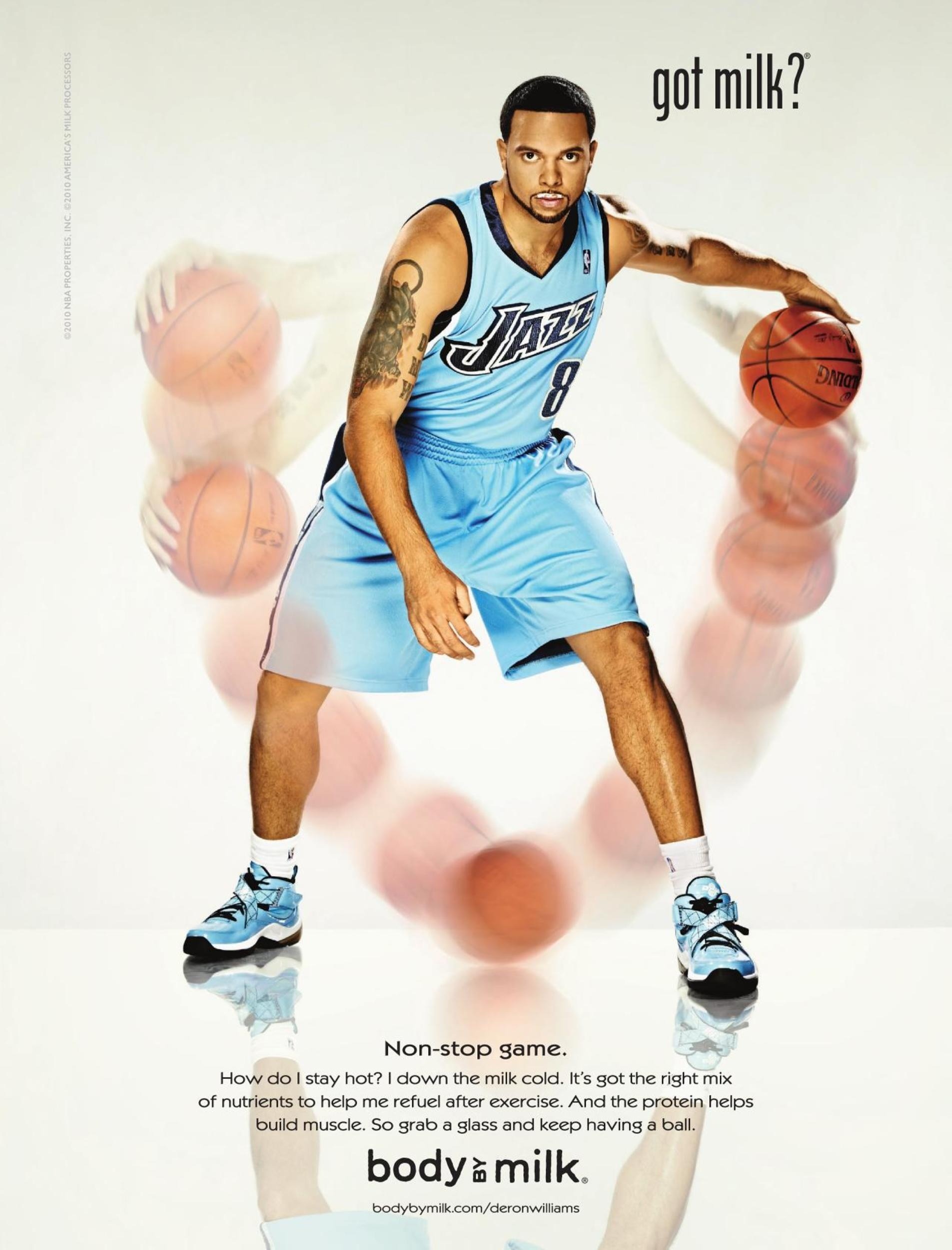 Deron Williams — body by milk variant — Boys' Life, April 2010