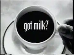 End card of the same upload: a coffee cup with “got milk?”