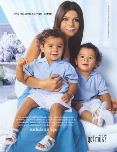 Itati Cantoral & kids