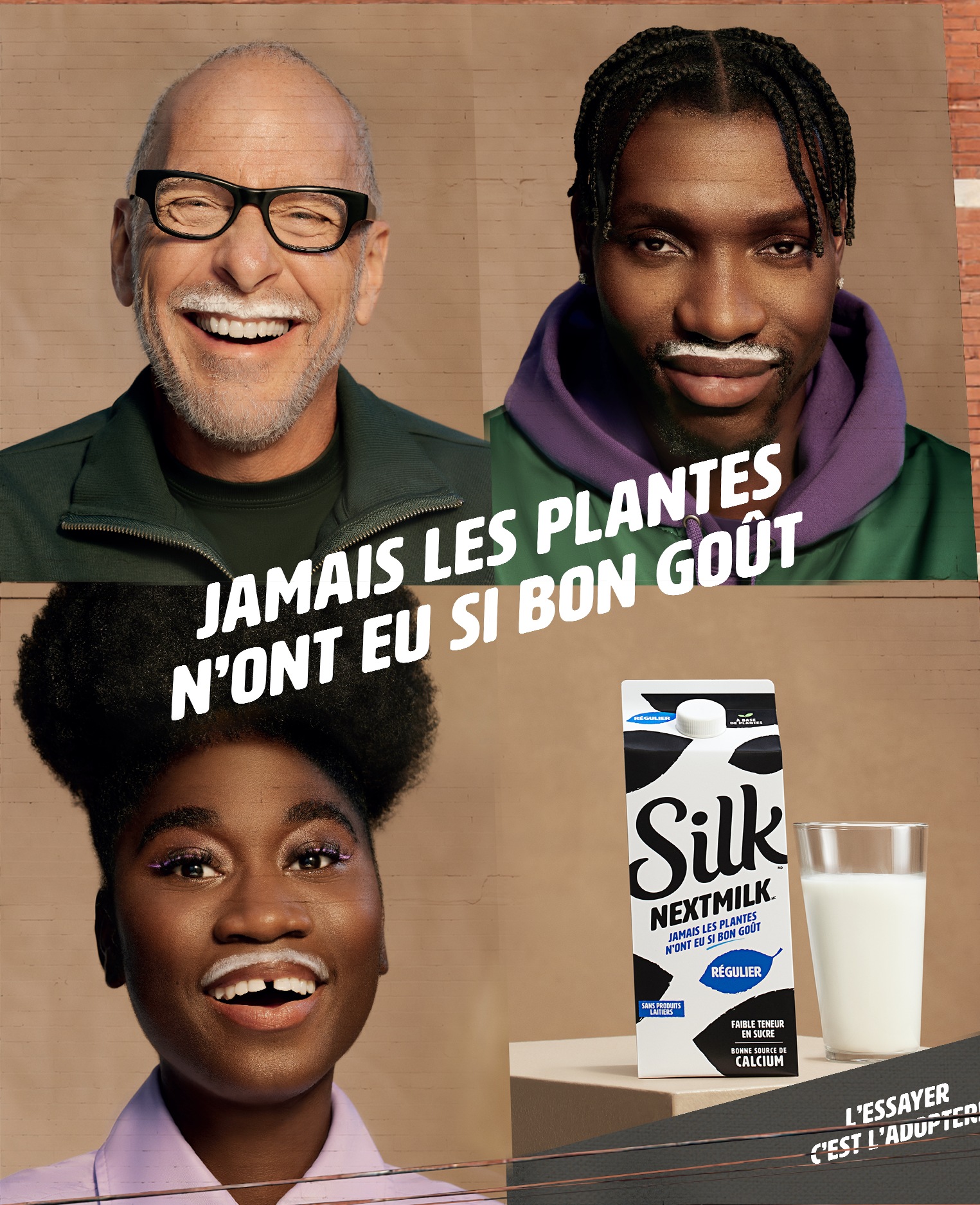 Chris Boucher — Silk Canada plant-based moustache (billboard)
