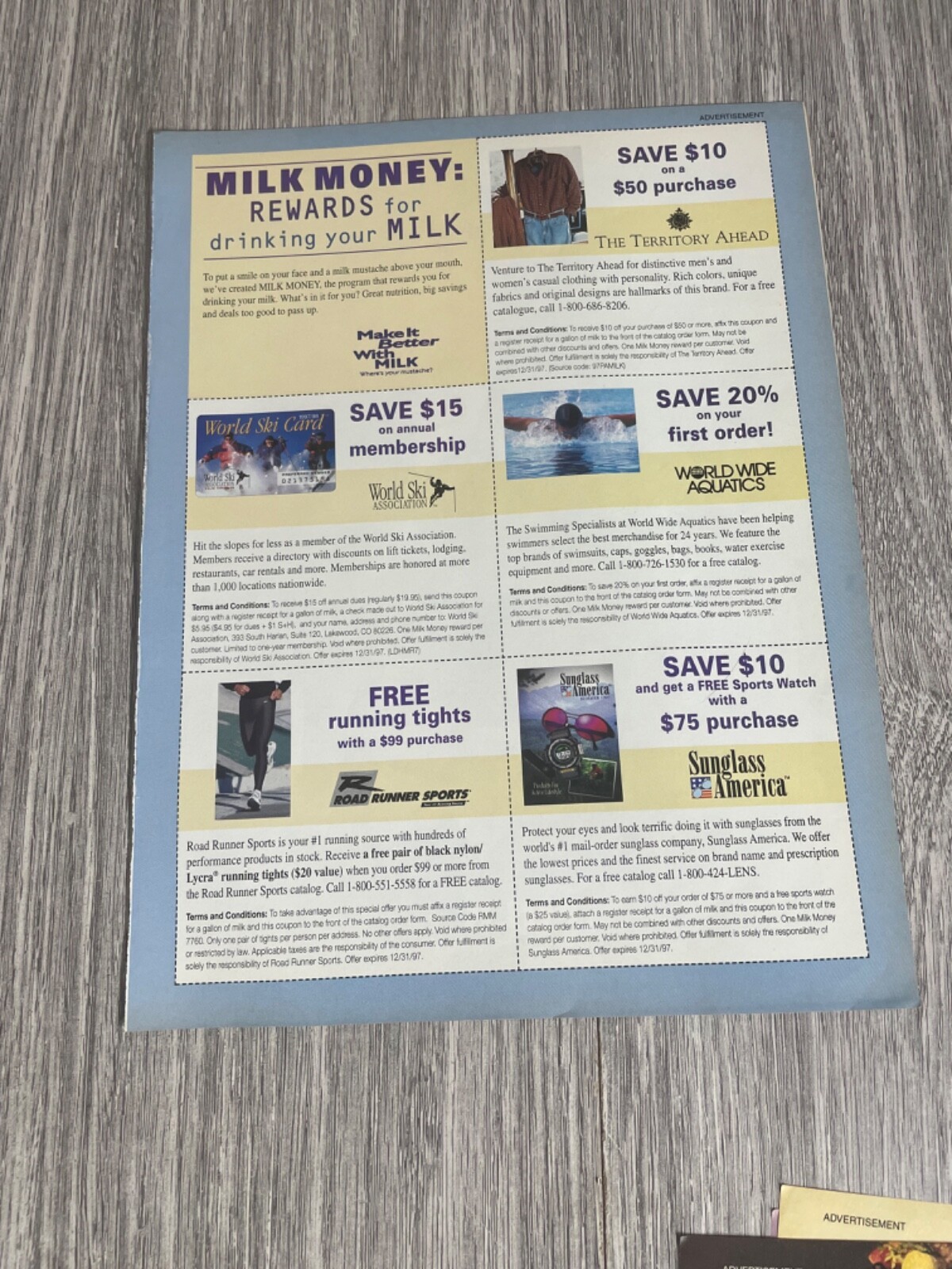 “Milk Money” rewards page