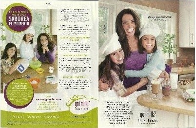 Maggie Jiménez and her daughters — two-page printing