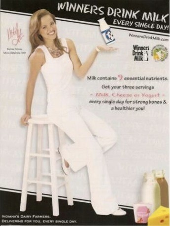 Katie Stam, Miss America 2009 — “Winners Drink Milk Every Single Day!”