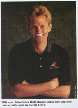 Keith Brantly milk mustache photo (magazine page)