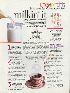 “chew on this: milkin’ it” recipe page