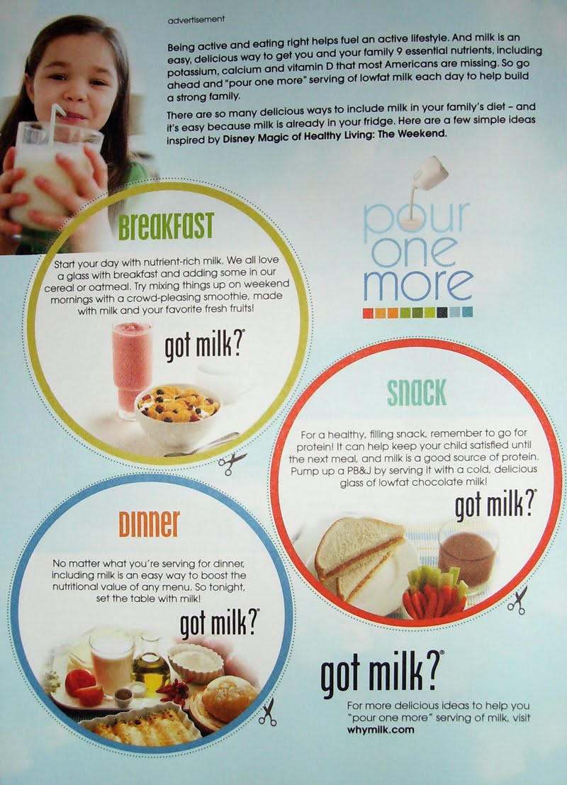“pour one more” breakfast / snack / dinner page