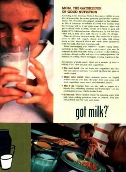 “Mom, the Gatekeeper of Good Nutrition” advertorial page