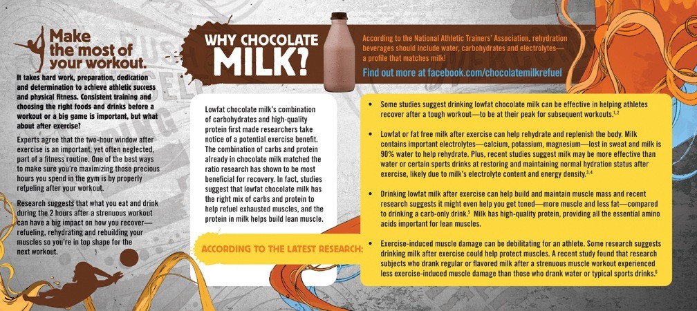 “Why chocolate milk?” brochure