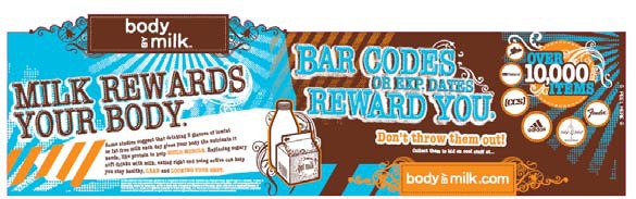 BBM℠ Rewards Cling “MILK REWARDS YOUR BODY”