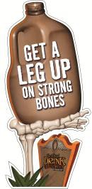 Halloween: Halloween Cling-Jug (“Get a leg up on strong bones”)