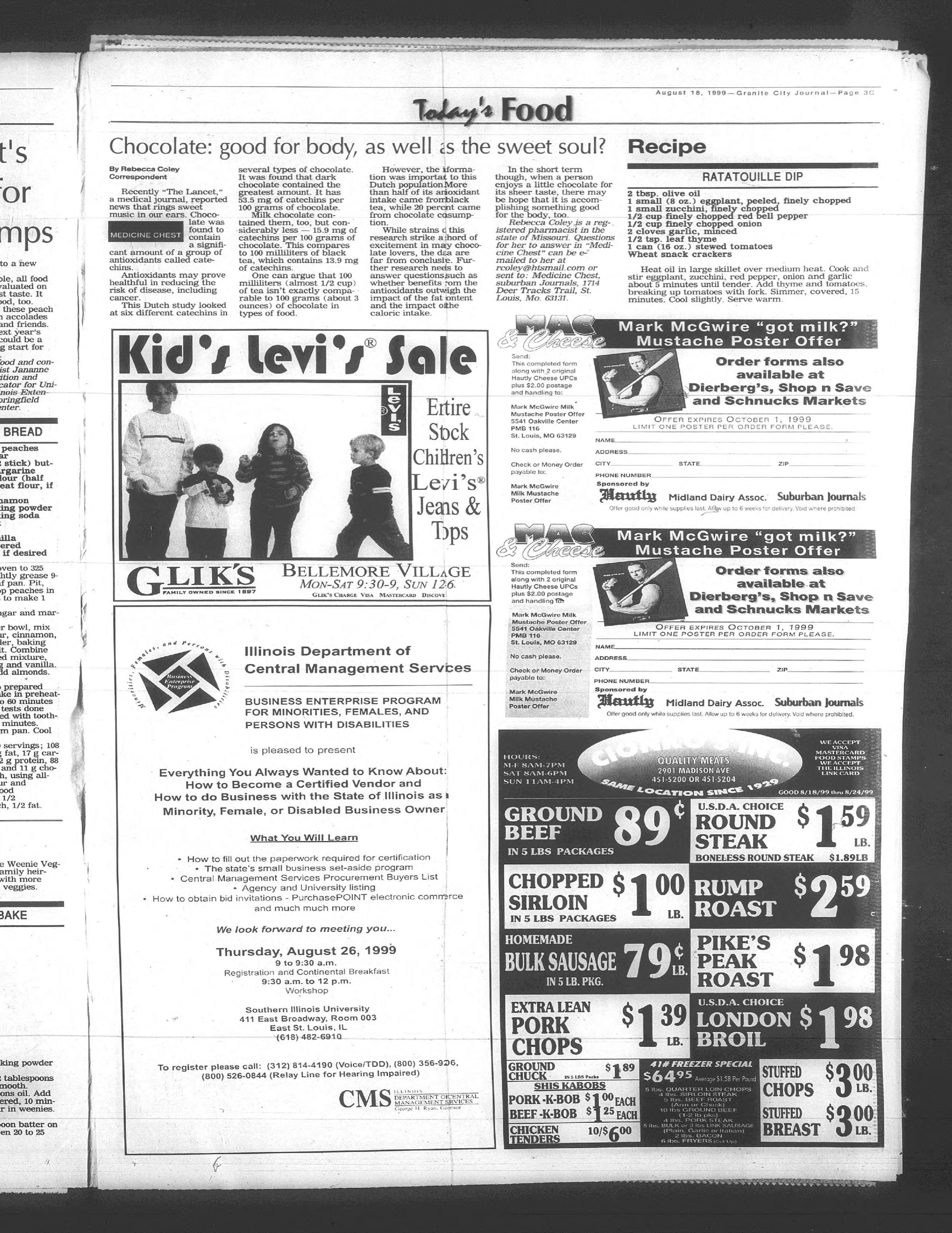 The whole page: Granite City Journal, August 18, 1999, page 3C