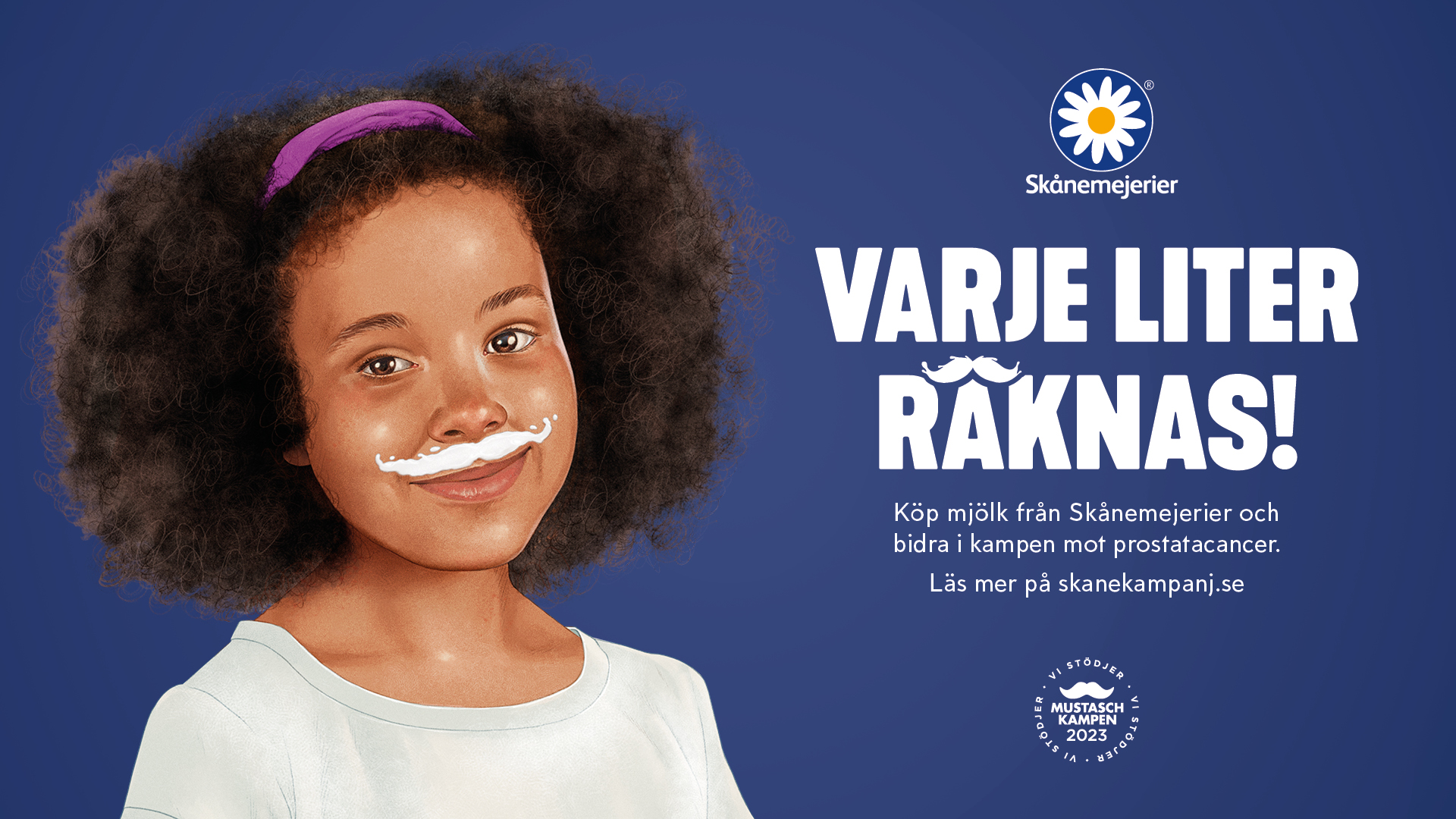 Skånemejerier — “Varje Liter Räknas!” Mustaschkampen 2023 (Sweden)
