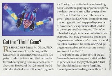 Got the "Thrill" Gene?