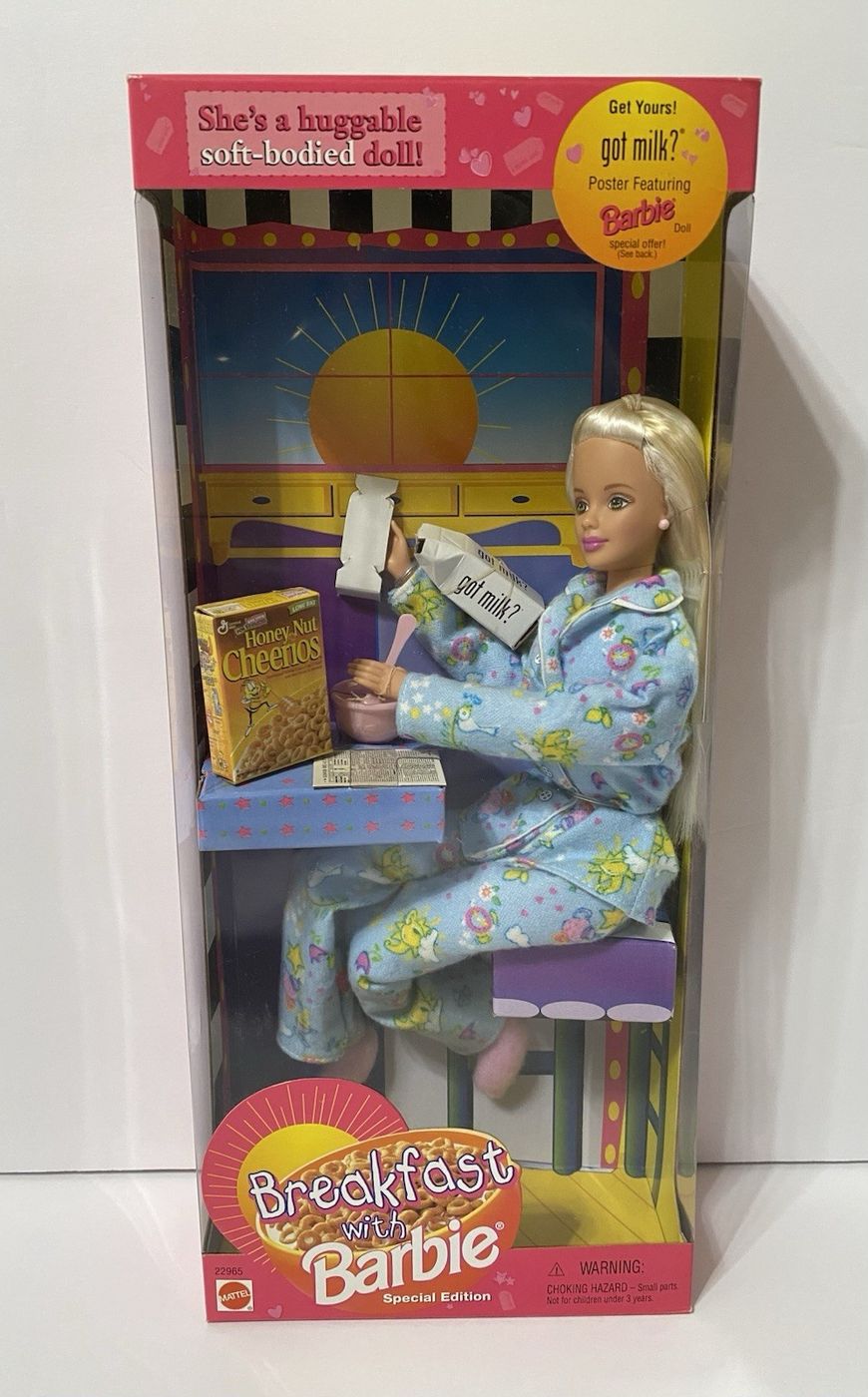 Breakfast with Barbie Soft-Bodied Doll (Cheerios & got milk?)
