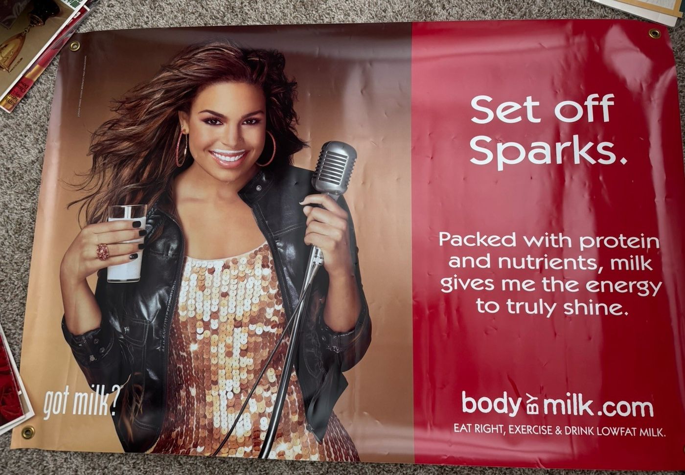 got milk? Jordin Sparks 'Set off Sparks' Body by Milk Banner