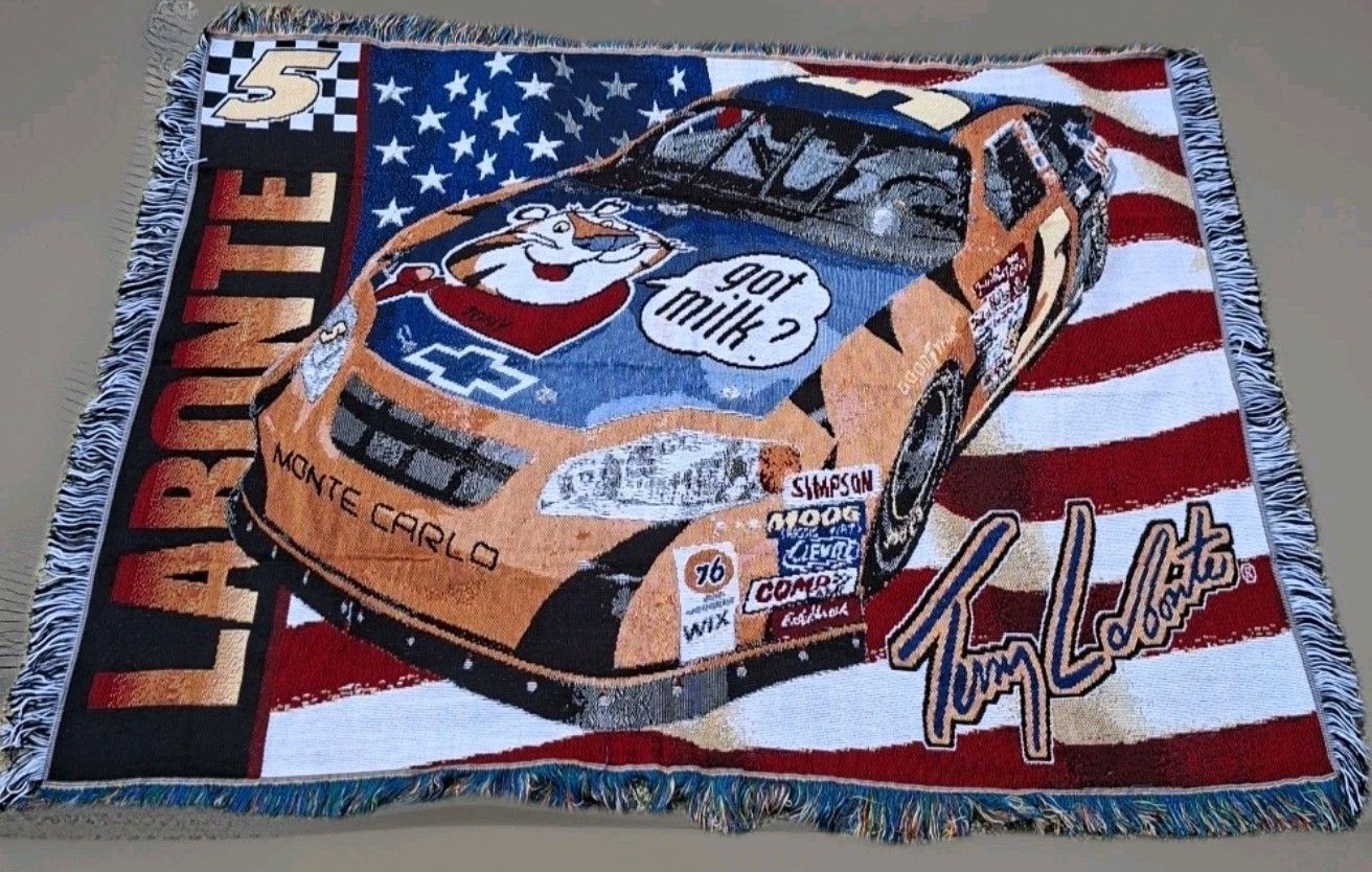Terry Labonte #5 Kellogg's / got milk? Woven Tapestry Throw Blanket