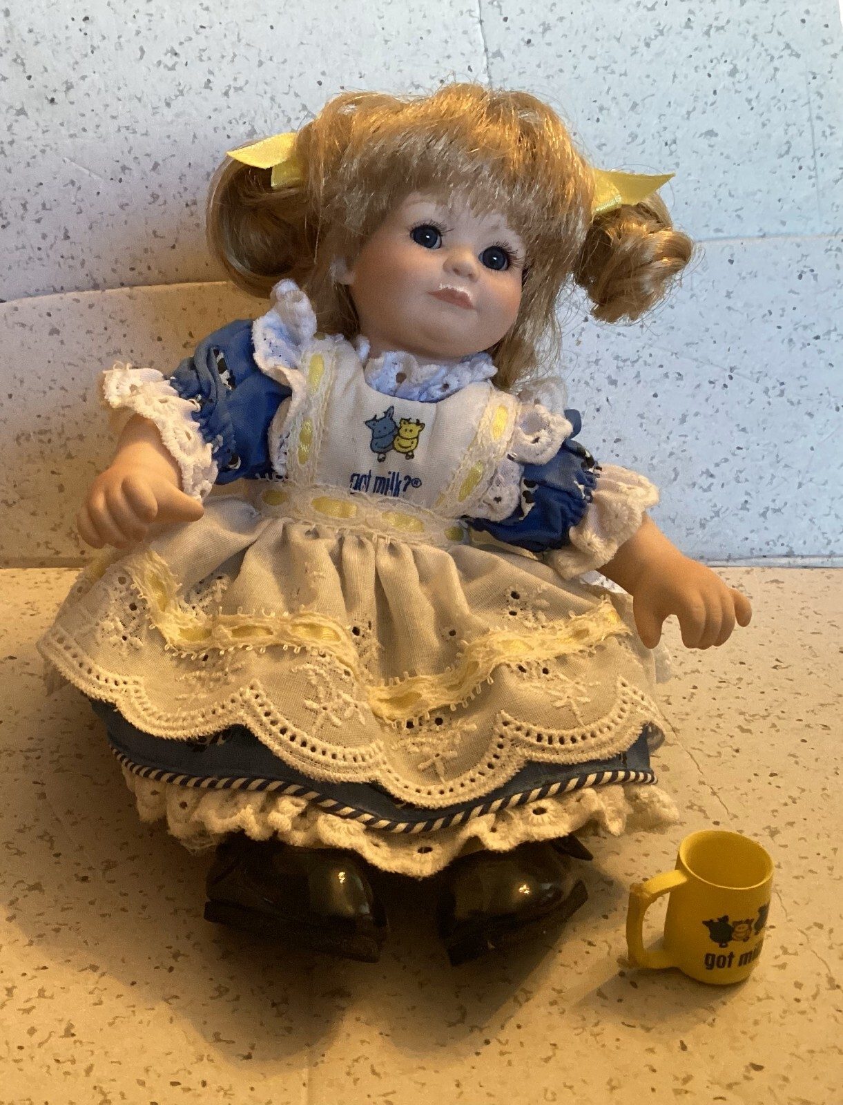Marie Osmond got milk? Tiny Tot Porcelain Doll