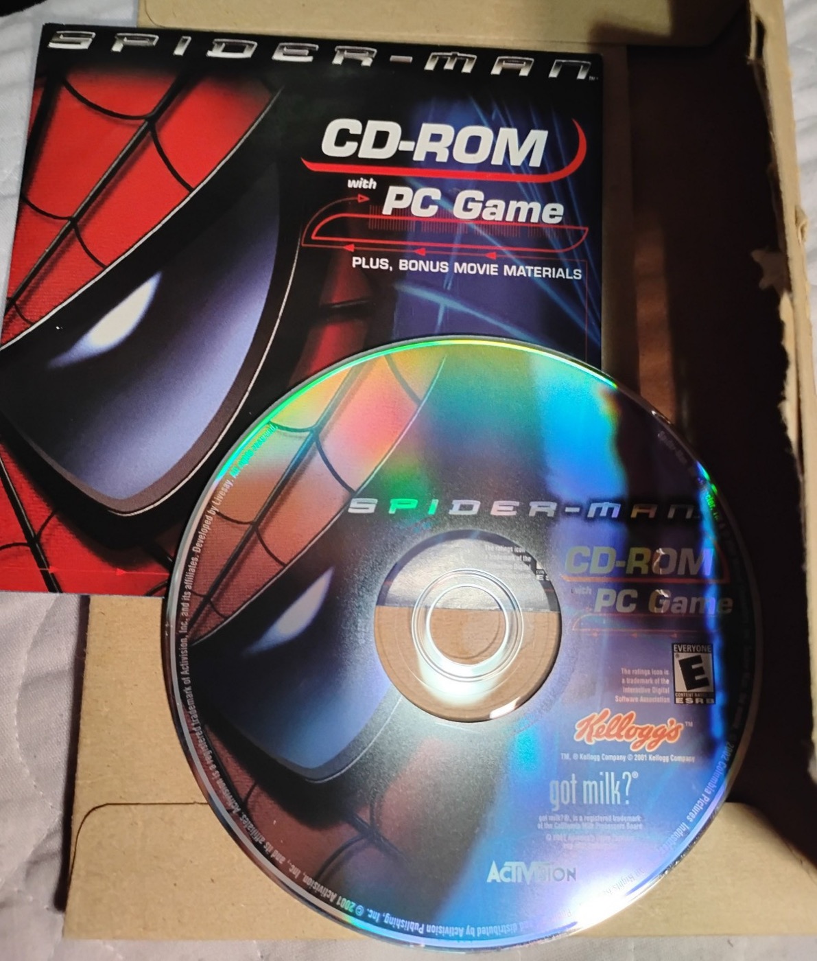 Spider-Man CD-ROM PC Game - Kellogg's / got milk? Promo (Activision)