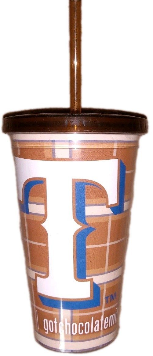 MLB Texas Rangers 'got chocolate milk?' Tumbler w/ Straw (18 oz)